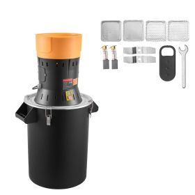 Electric Grain Mill Grinder, 600W High Power Commercial Spice Grinder, 14 Gal Pulverizer Powder Machine with Galvanized Sharp Blades, for Dry Gra