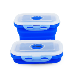 GLIDER S20 Black Bento Premium Lunch Box & Food Storage Container (Color: Blue, size: small)